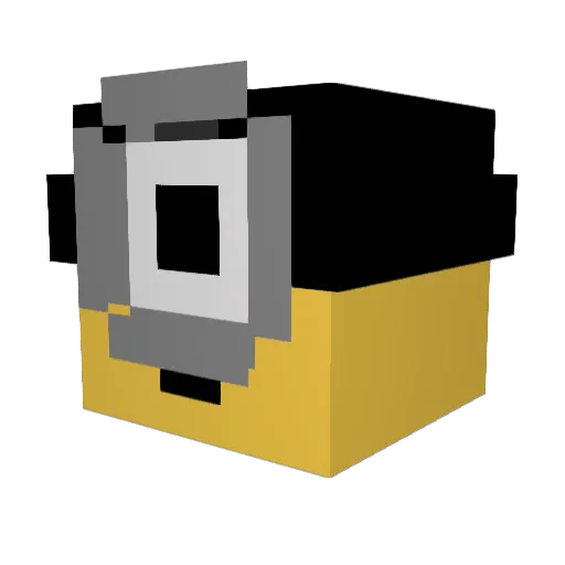 cjllakc Minecraft avatar head, 3D render