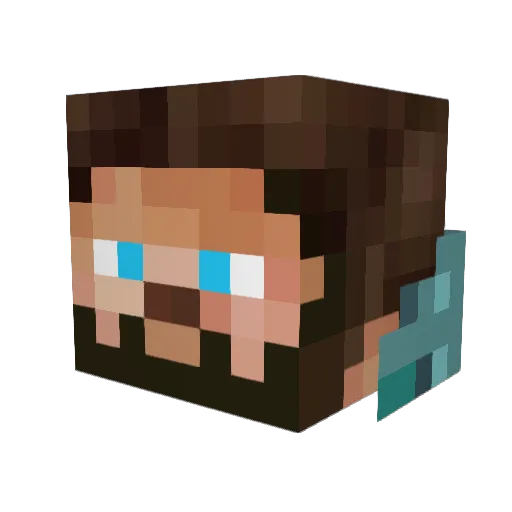 cjmine0902 Minecraft avatar head, 3D render