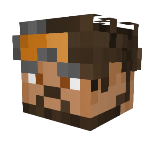 cjnichs Minecraft avatar head, 3D render