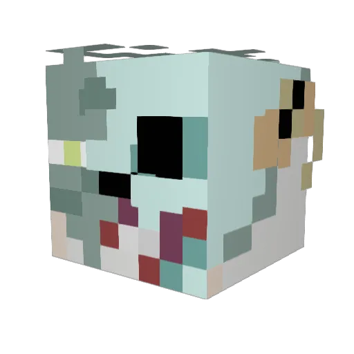 cjo Minecraft avatar head, 3D render