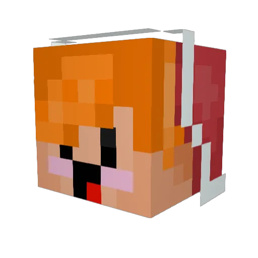 cjp128 Minecraft avatar head, 3D render