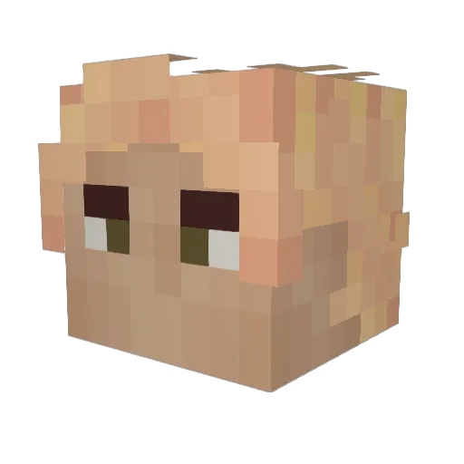 cjph2099 Minecraft avatar head, 3D render