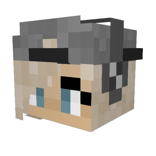 cjsd13 Minecraft avatar head, 3D render