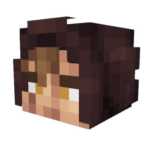 cjthegreat Minecraft avatar head, 3D render