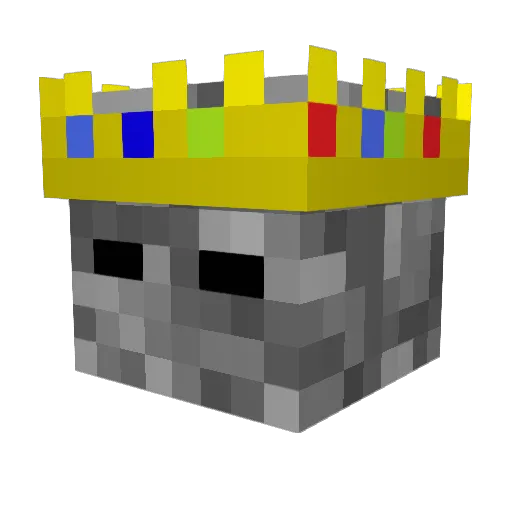 cjuu Minecraft avatar head, 3D render