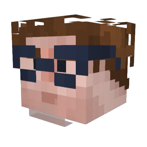 ckh64 Minecraft avatar head, 3D render