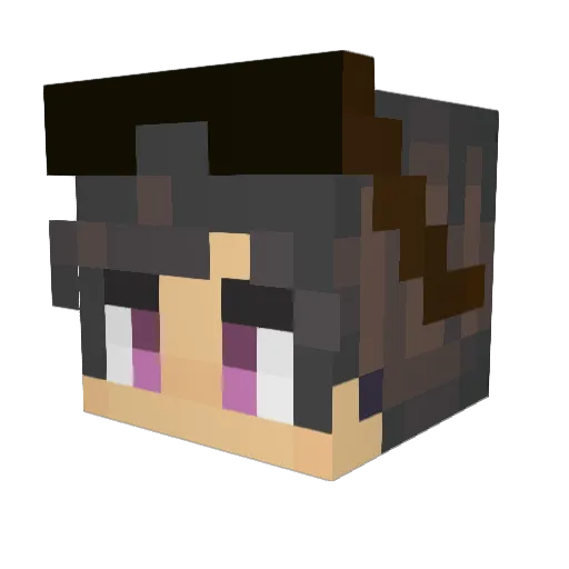 ckhx Minecraft avatar head, 3D render