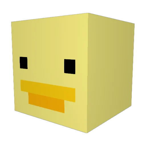 ckicken1 Minecraft avatar head, 3D render
