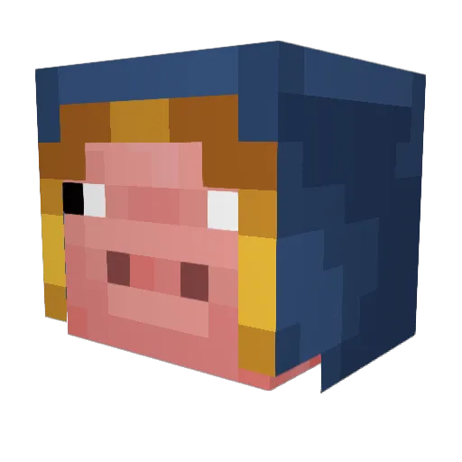 ckjmaney Minecraft avatar head, 3D render