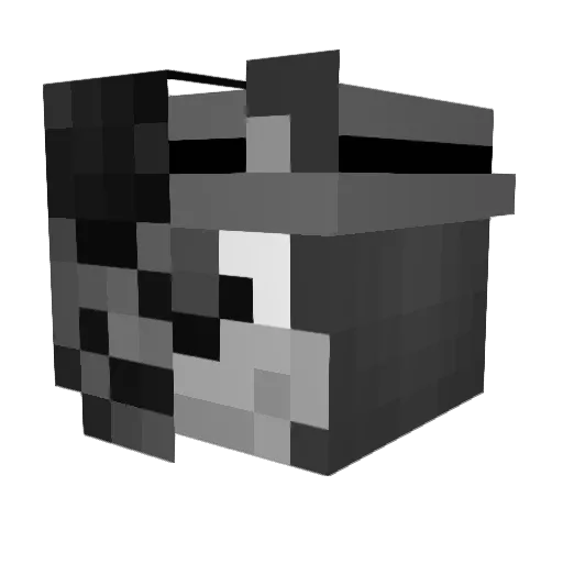 cklasse Minecraft avatar head, 3D render