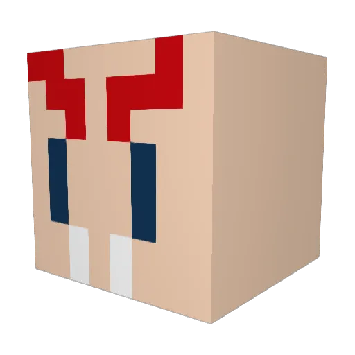 ckooo Minecraft avatar head, 3D render