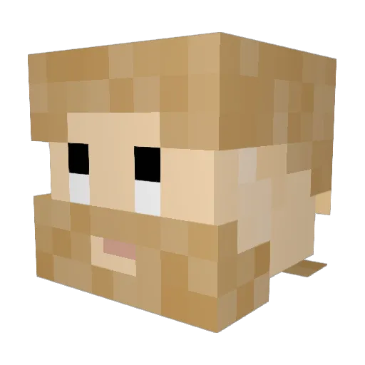 cksgur08 Minecraft avatar head, 3D render