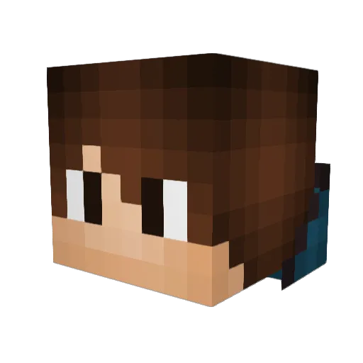 cktai1 Minecraft avatar head, 3D render