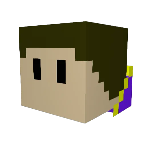 cktseng Minecraft avatar head, 3D render