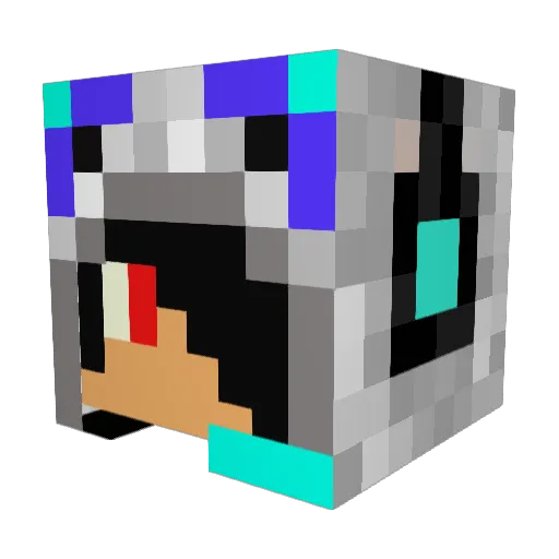 ckwolff Minecraft avatar head, 3D render