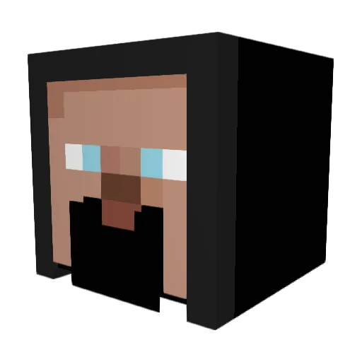 cl0udbear Minecraft avatar head, 3D render
