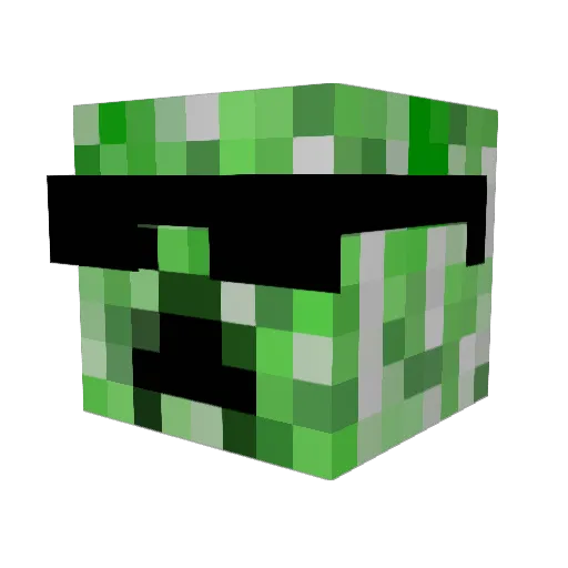 cl0udman Minecraft avatar head, 3D render