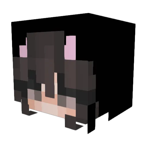 cl0udmonster Minecraft avatar head, 3D render