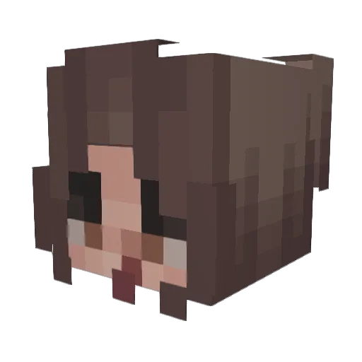 cl1ckerhits Minecraft avatar head, 3D render