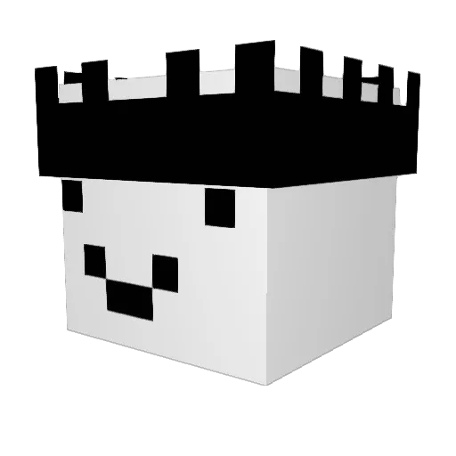 cl1pz_ Minecraft avatar head, 3D render