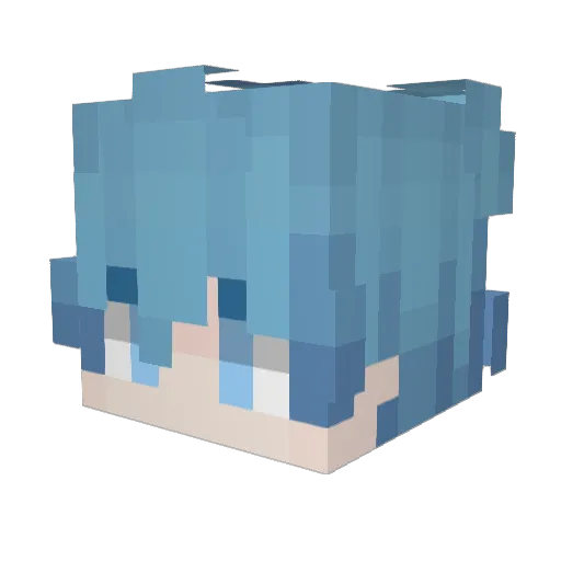 cl1xudy Minecraft avatar head, 3D render