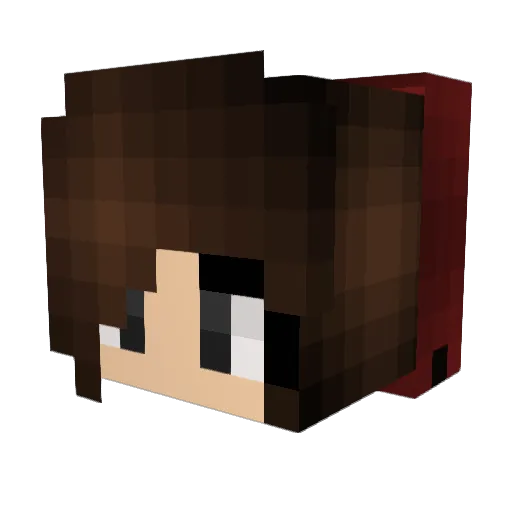 cl4ptr4pki773r Minecraft avatar head, 3D render