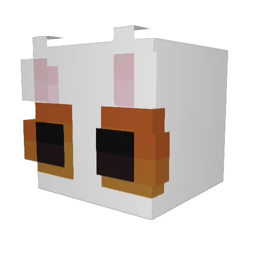 cl_ff Minecraft avatar head, 3D render