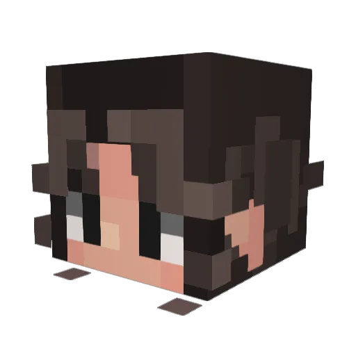 clabmika Minecraft avatar head, 3D render