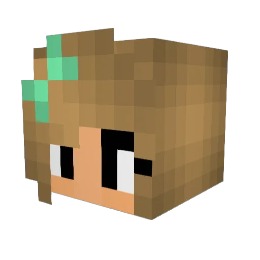 cladiagirl10 Minecraft avatar head, 3D render