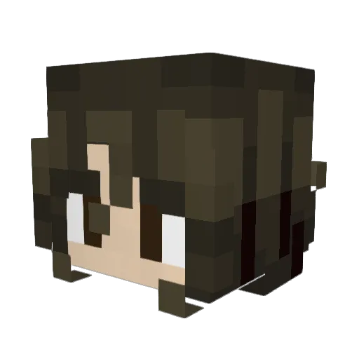 claiiirity Minecraft avatar head, 3D render