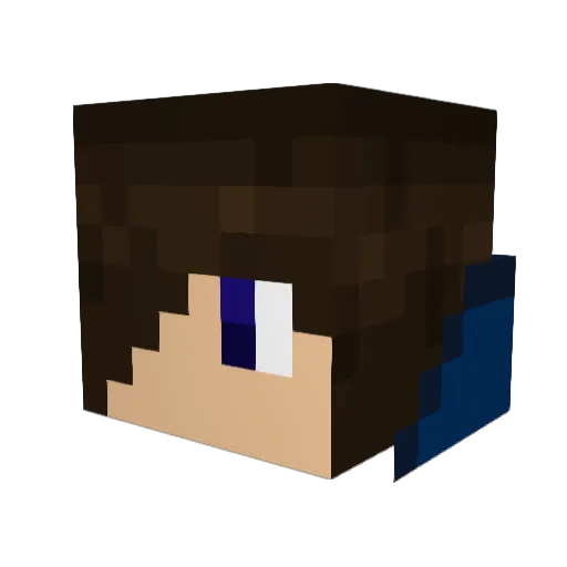 claimingjet1226 Minecraft avatar head, 3D render
