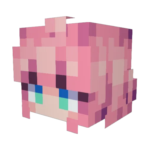 clair_de_soleill Minecraft avatar head, 3D render