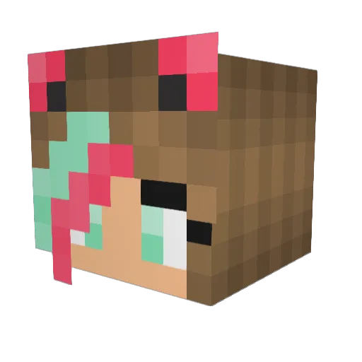claire913 Minecraft avatar head, 3D render