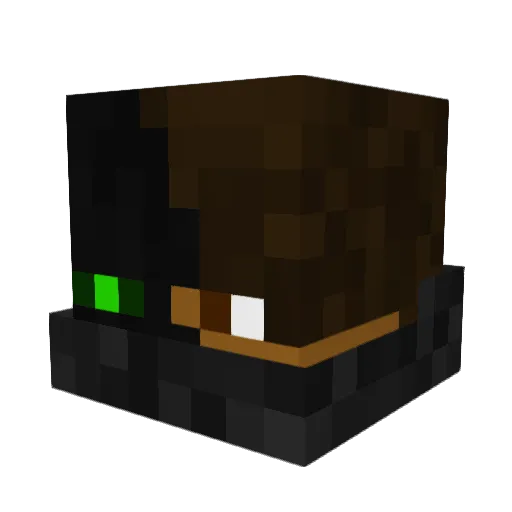 claire_71 Minecraft avatar head, 3D render