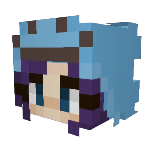 clairerenold Minecraft avatar head, 3D render