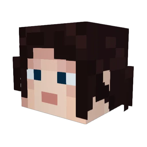 clairopraise Minecraft avatar head, 3D render