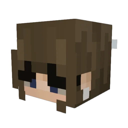 clairzybearzy Minecraft avatar head, 3D render