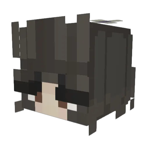 claizi Minecraft avatar head, 3D render