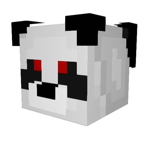 clamsta Minecraft avatar head, 3D render