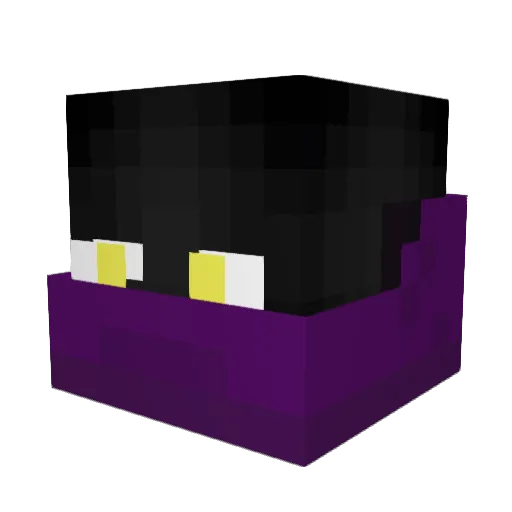 clanano Minecraft avatar head, 3D render
