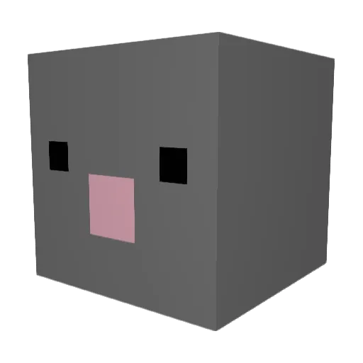clanrats Minecraft avatar head, 3D render