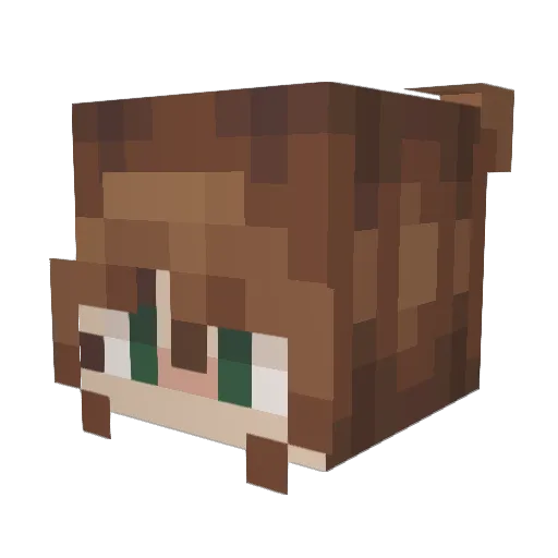 clapityblapity Minecraft avatar head, 3D render