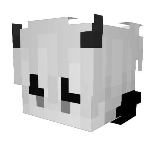 claptom Minecraft avatar head, 3D render
