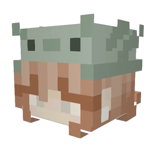 clara66x Minecraft avatar head, 3D render