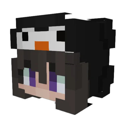 claraa15 Minecraft avatar head, 3D render