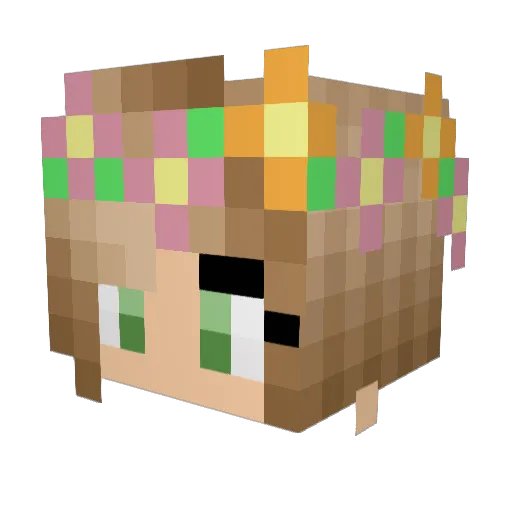 clarabellum Minecraft avatar head, 3D render