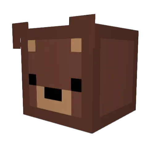 clarabjorn Minecraft avatar head, 3D render
