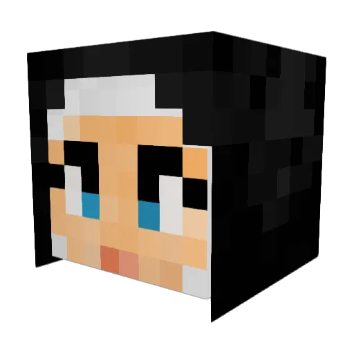 claradkbra Minecraft avatar head, 3D render