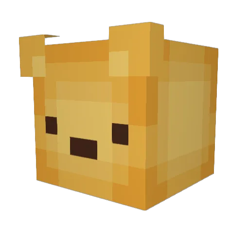 claravinther Minecraft avatar head, 3D render