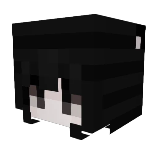clardied Minecraft avatar head, 3D render
